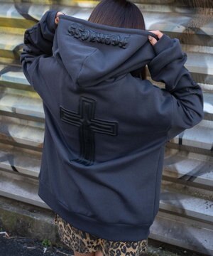  【裏起毛/セットアップ対応】グラフィック裏起毛ZIPビッグパーカー