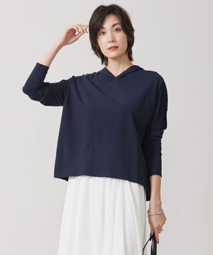  【洗える】 ヴィスコースワイド デザインニットプルオーバー