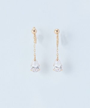  【 K10 】ドロップビジューイヤリング