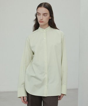  【洗える】CLOVER / コットンバックボウタイブラウス