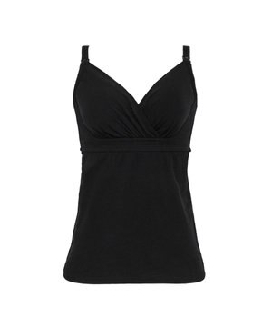  【BRADELIS New York  MATERNITY】オープンカシュクールブラキャミ ブラデリス マタニティ 授乳しやすい 補正下着 ブラトップ カップ付き