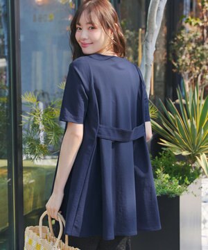 【おのののかさん着用 】「冷凛（ひやりん）」カノコバックフレアカットソー