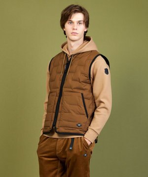  【2WAYストレッチ/リバーシブル/撥水/軽量】 リバーシブル ダウン ベスト