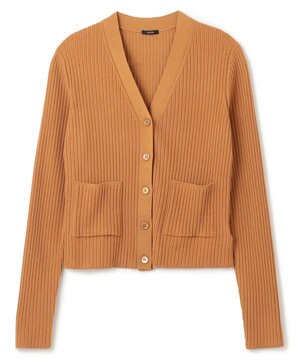  ファインリブメリノス　カーディガン