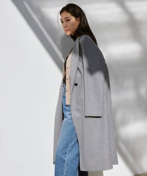 ウールカシミヤメルトン チェスターコート