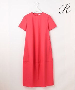  【R(アール)】チンツコットン コクーンワンピース
