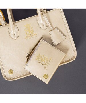  【牛革】クラックメタル/イタリアンレザースモールウォレット