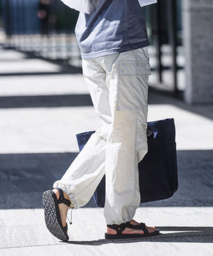 【CREA掲載・レディースシルエット・ECO撥水/抗菌性/軽量】タスランワッシャー クライミングカーゴ パンツ