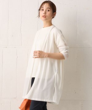 【WEB限定】シアーツイルジャージー ロングカーディガン