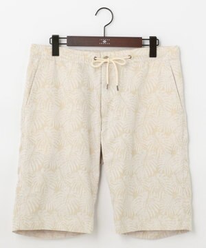  【SPACE／UNISEX】ソアロンリネンジャガード ハーフパンツ