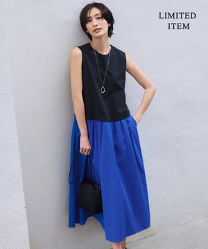 【WEB限定・洗える】 RENUコンビ ノースリーブワンピース