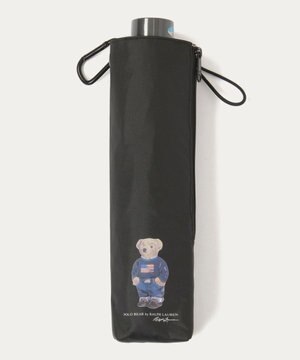 【WEB限定/遮光率100%/遮熱/UV/耐風】POLO RALPH LAUREN（ポロ ラルフローレン）晴雨兼用日傘 ポロベア 無地 折りたたみ傘