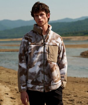  【軽量】カモフラージュフリース ブルゾン