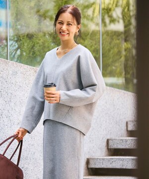 【洗濯機可能/セットアップ】コクーンシルエットエアリープルオーバー