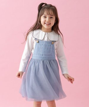 チュール付き ジャンパースカート