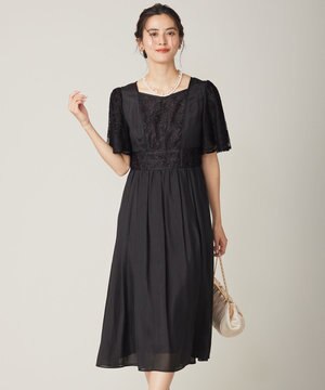  【Lily Calin】グレースフレアスリーブ ドレス