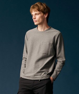  【MADE IN JAPAN】ダイヤモンドワッフル 長袖 アウトドア Tシャツ