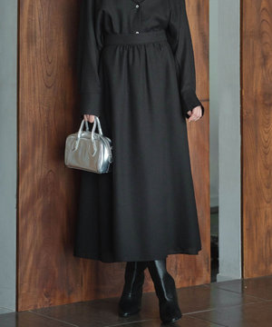  【洗える】 シアービエラ フレアスカート