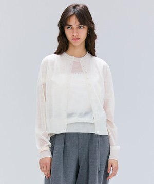  【洗える・Oggi 10月号掲載】CADDO / シアーウールカーディガン