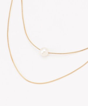  ２連パールネックレス