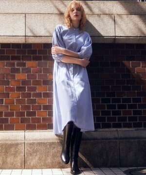 コンパクトシャーティング ワンピース