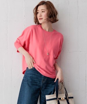  【洗える】コンフォートストレッチ ドルマン ニット