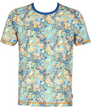  【MEN】 CW-X 【CHUMS (チャムス)コラボ】 メンズトップス 薄軽ランニングシャツ 吸汗速乾(本体) UVカット率90％以上(本体) 3分袖 半袖 メンズ LNO510 /ワコール