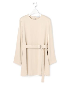  【WEB＆一部店舗限定】BrightCupraSatin チュニックブラウス