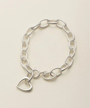  シルバー925 オープンハートブレスレット