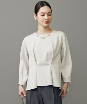 クリアコットンポンチタックジャージ カットソー