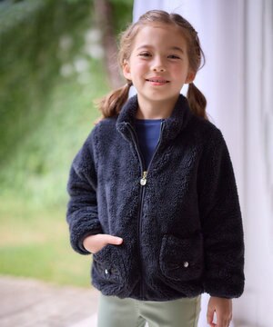  ネコポケットボアブルゾン