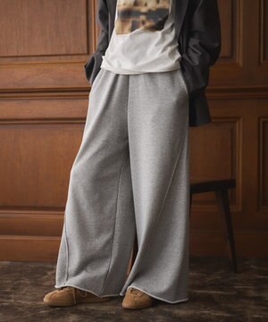  スウェットワイドパンツ