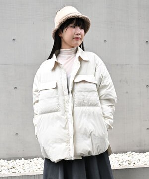  【日本製/高品質ダウン】LIGHT DOWN SHIRTS JACKET ライトダウンシャツジャケット
