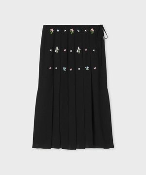  フラワーエンブロイダリー スカート