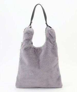  2WAYバイカラーファーバッグ