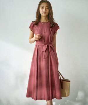 コットンローン フレアワンピース