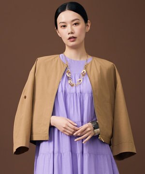  ファンクショナルブロード ノーカラーブルゾン