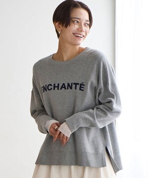 【新色追加】スウェットライク ロゴニット