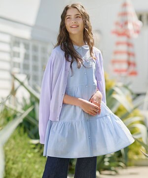  【150-160cm】シアー カーディガン