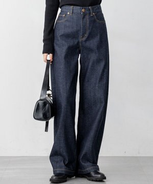 【滝沢眞規子さん着用/VERY12月号掲載/洗える】23区DENIM ストレッチ ワイドパンツ