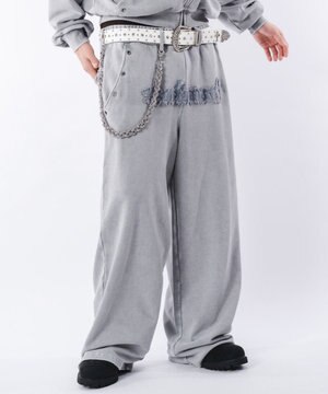  【ウエストゴム/ユニセックス着用ITEM】ブリーチハトメスウェットパンツ