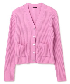  ファインリブメリノス　カーディガン