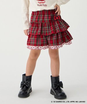  【ハローキティ×ANY KIDS】チェックキュロット