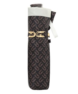  【耐風】FURLA(フルラ) 折りたたみ傘 モノグラム 8本骨 大きめ55cm 日本製