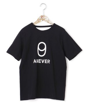 【洗える】09 フロッキープリント 半袖Tシャツ