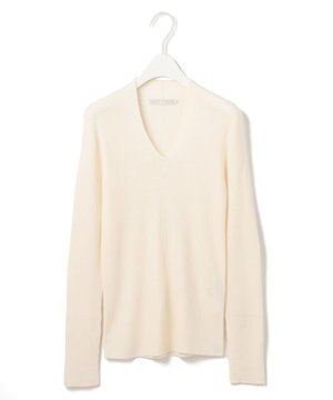  【新色追加・洗える】エクストラファインメリノ Vネックプルオーバー