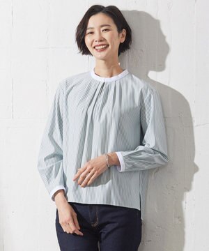  ストライプジャージー カットソー