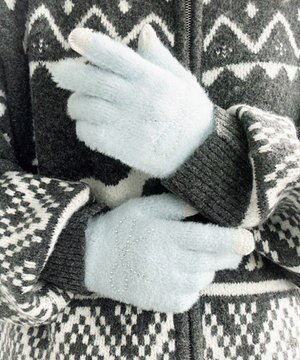  【手袋】リボンラインストーングローブ