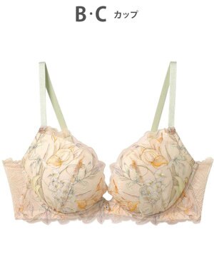  ブラジャー グラマラス&リッチな谷間をメイク Gカップまで対応 【Glama-Rich グラマリッチ 脇スッキリ・ライトタイプ】 大きいサイズ ブラ BYJ685 アンフィ／ワコール