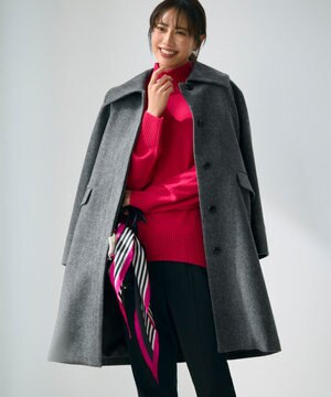 ウールモッサステンカラー コート